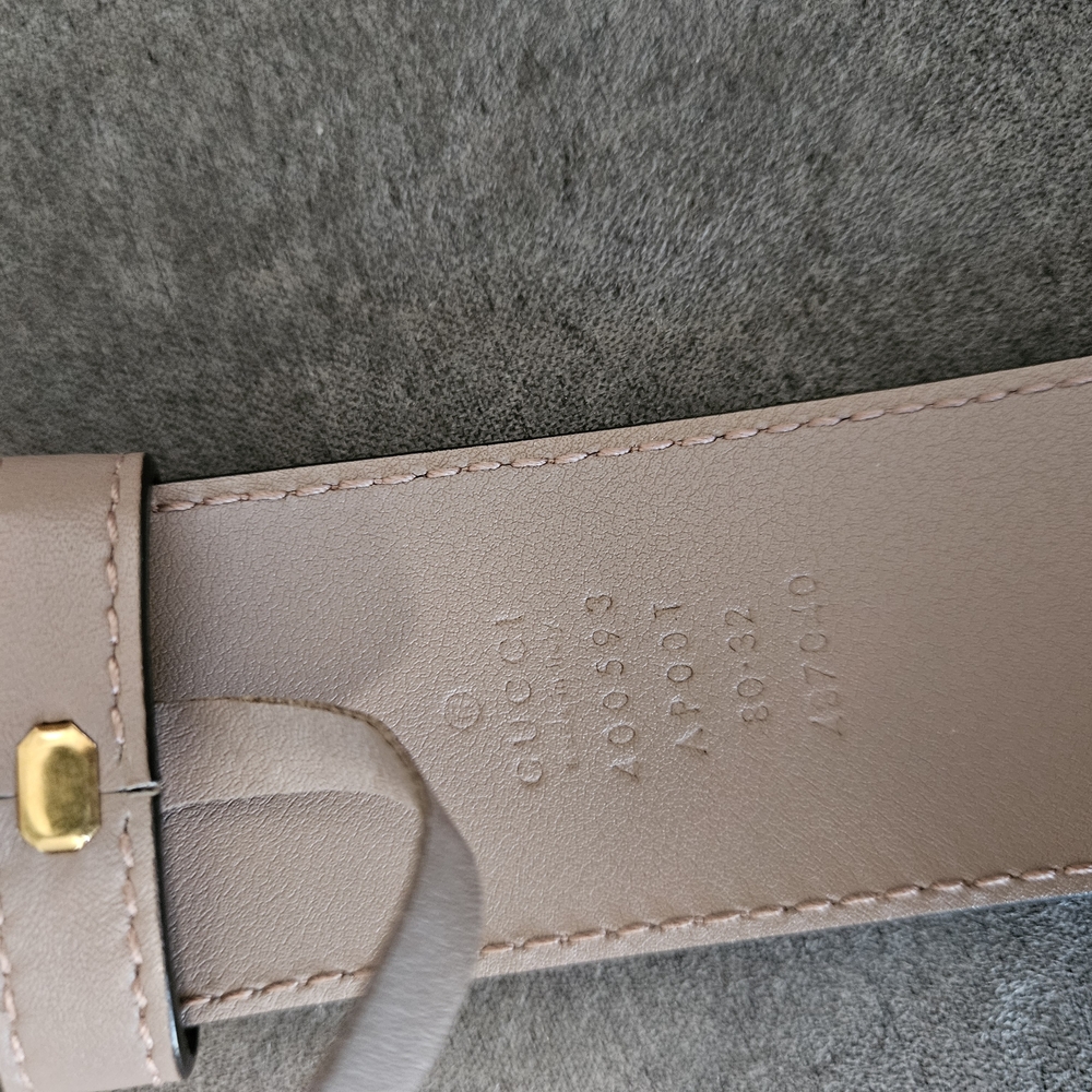 Gucci Beige Leather Belt